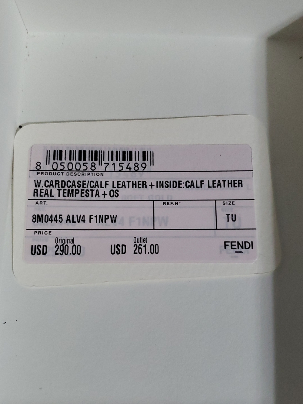 Fendi Roma Wallet Box(empty Box Only) - Picture 7 of 7